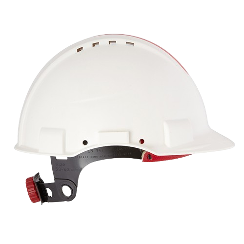 Beyaz BBU CNG 600 havalandırmalı ABS endüstriyel baret