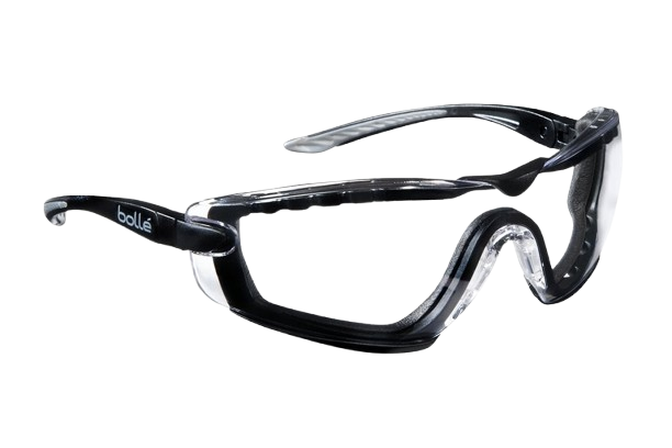 Bollé Safety COBRA şeffaf camlı, köpük contalı koruyucu gözlük