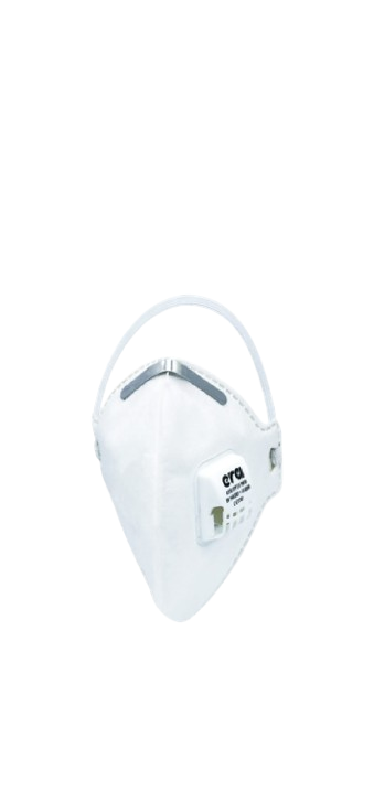 Beyaz ERA 4310 V FFP3 ventilli katlanabilir toz maskesi