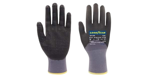 Goodyear 16-145 crotch takviyeli noktalı 3/4 kaplı eldiven