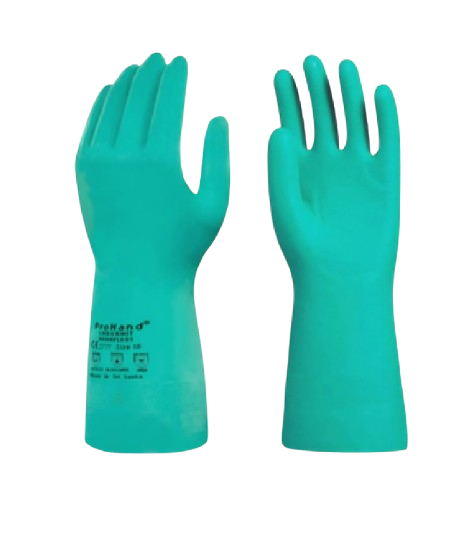 Green ProHand Labornit 33 cm nitrile chemical glove