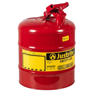 Justrite 7125100Z 9,5 Litre Kırmızı Çelik Emniyetli Kap