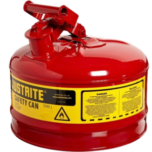Justrite 7125100Z 9,5 Litre Kırmızı Çelik Emniyetli Kap